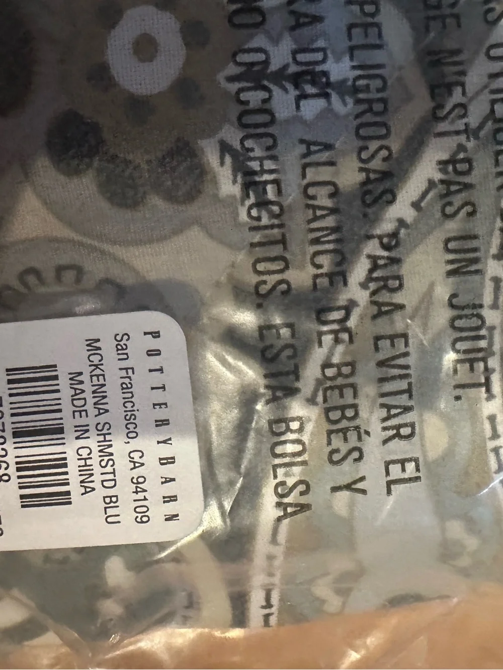 Pottery Barn McKenna Blue Paisley Standard Sham Organic Cotton